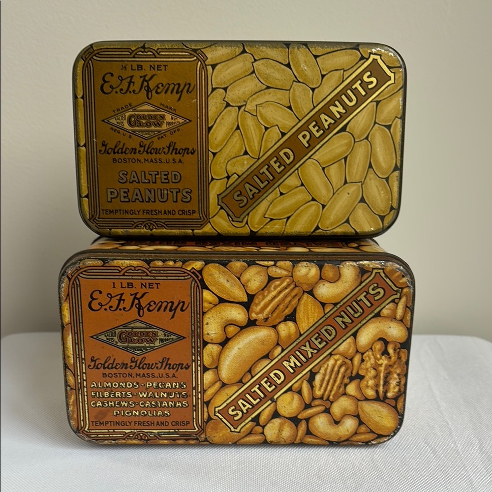 E. F. Kemp Nut Tins 🥜